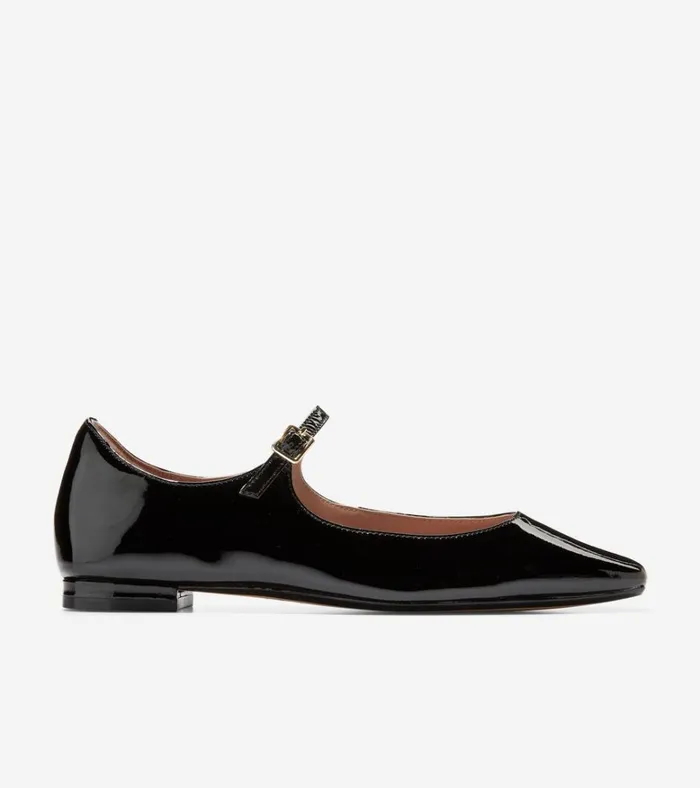 Bridge MaryJane Ballet Flats Black Patent Women Cole Haan Flats and SlipOns