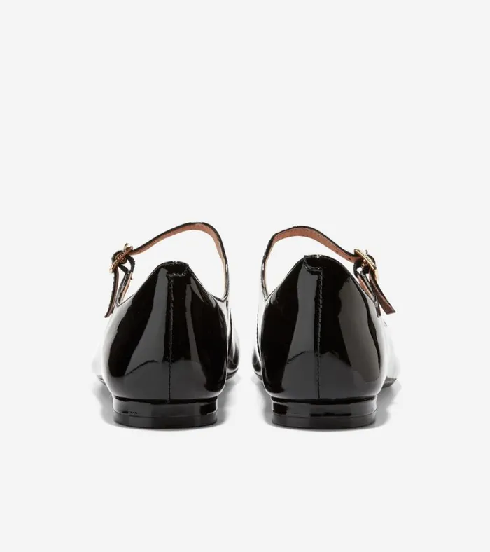 Bridge MaryJane Ballet Flats Black Patent Women Cole Haan Flats and SlipOns