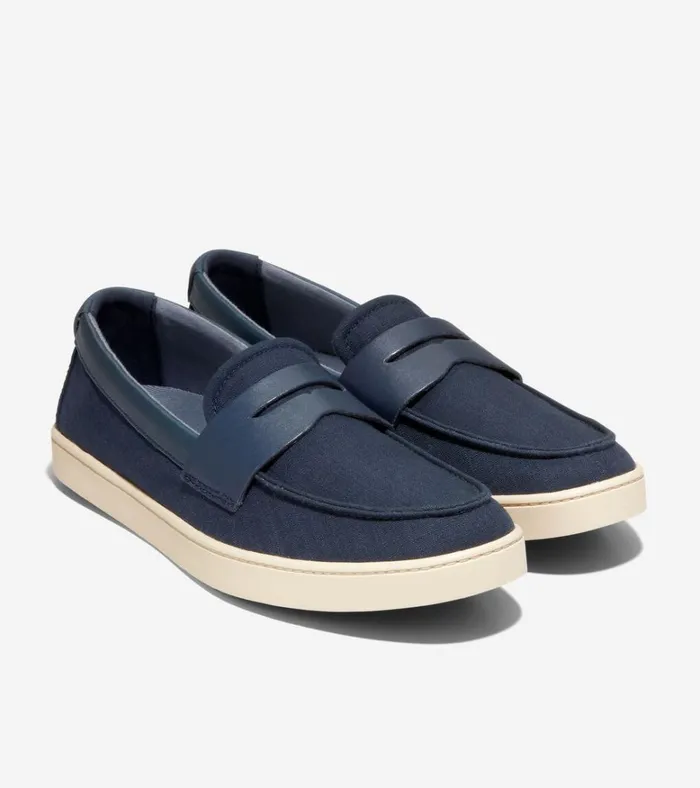 Canvas Pinch Weekender Penny Loafers Navy Blazer Blueangora Men Cole Haan Loafers and Drivers