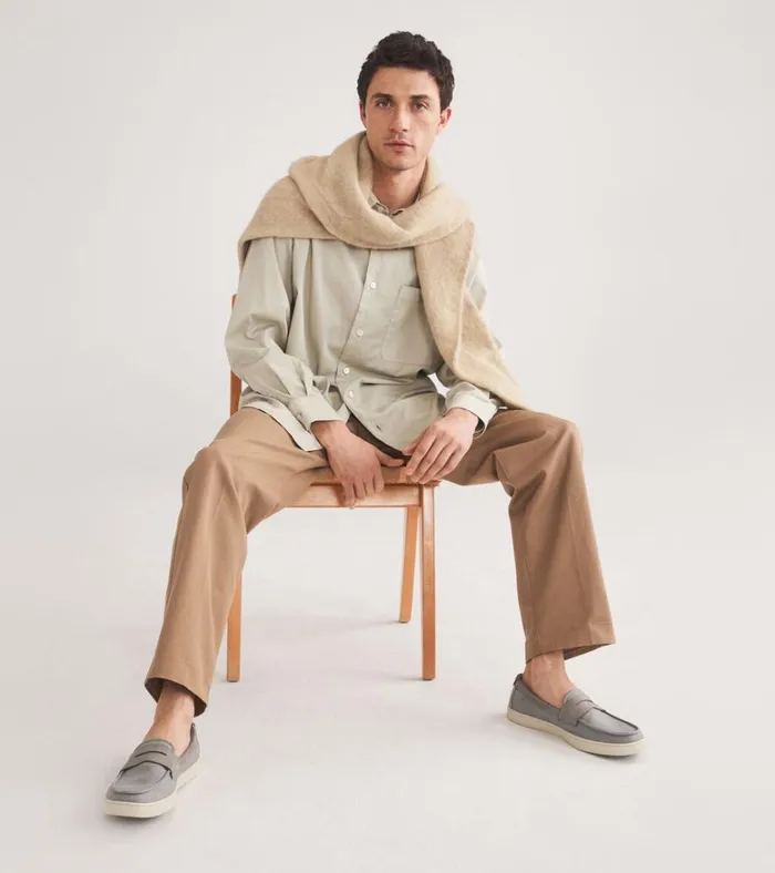Canvas Pinch Weekender Penny Loafers Titaniumangora Men Cole Haan Loafers and Drivers