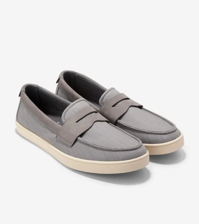 Canvas Pinch Weekender Penny Loafers Titaniumangora Men Cole Haan Loafers and Drivers