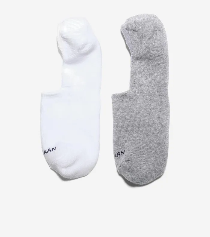 Casual Cushion Sock Liner 2 Pack Whitegrey Heather Men Cole Haan Socks