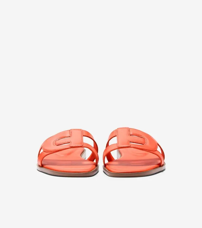 Chrisee Slide Sandals Nasturtium Orange Women Cole Haan Sandals