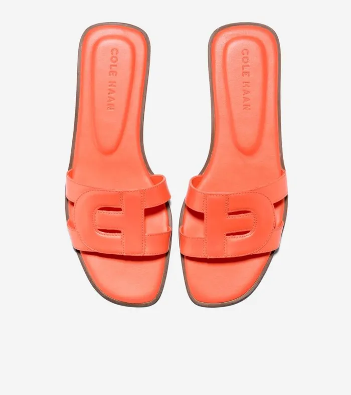 Chrisee Slide Sandals Nasturtium Orange Women Cole Haan Sandals