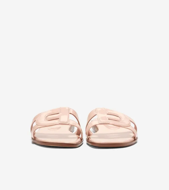 Chrisee Slide Sandals Porcelain Patent Women Cole Haan Sandals