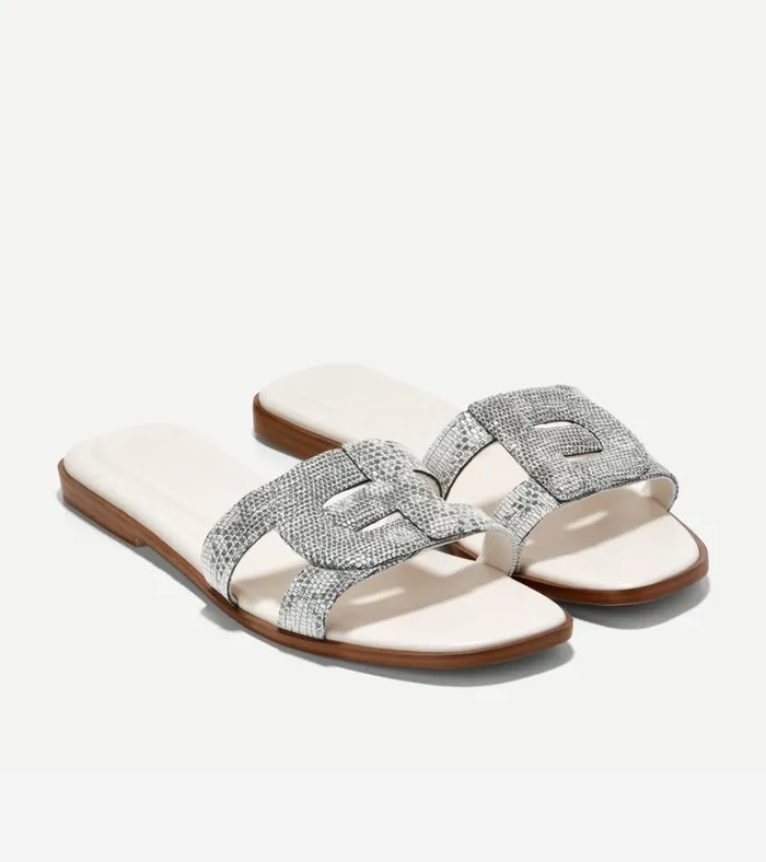 Chrisee Slide Sandals Snake Printivory Women Cole Haan Sandals