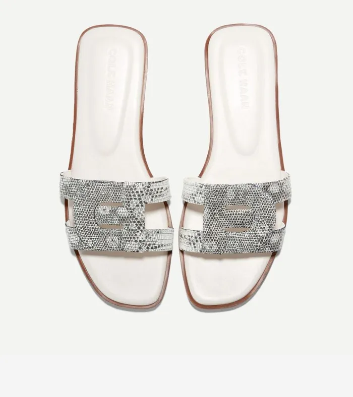 Chrisee Slide Sandals Snake Printivory Women Cole Haan Sandals