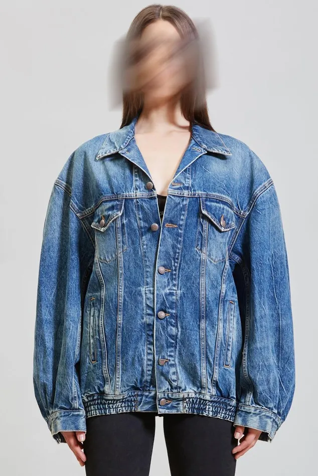 CINCHED WAIST DENIM TRUCKER 8211 KELLY Women R13 Jackets and Coats CINCHED WAIST DENIM TRUCKER 8211 KELLY Women R13 Jackets and Coats