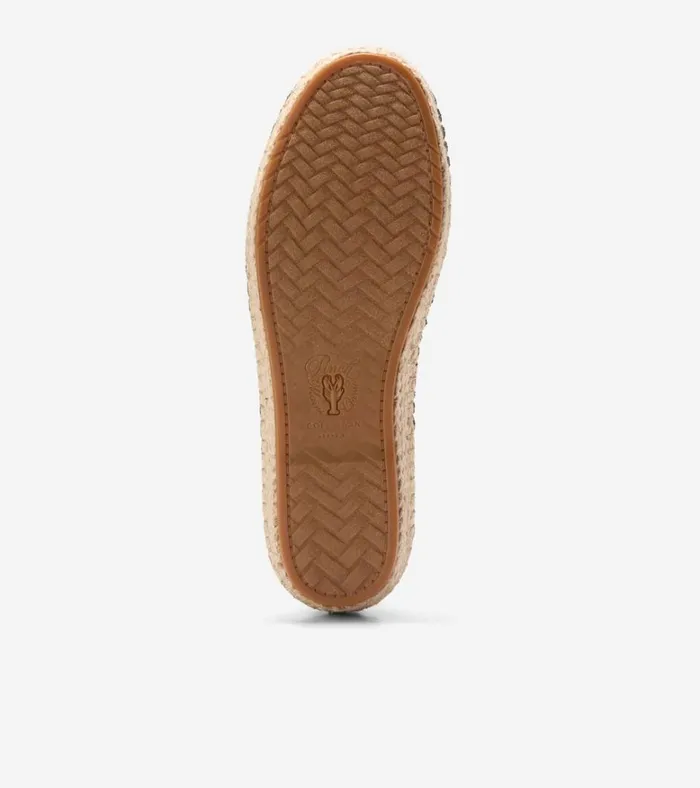 Cloudfeel Espadrille II SlipOn Loafers Ivory Stitchlitetradesoft Gold Women Cole Haan Flats and SlipOns