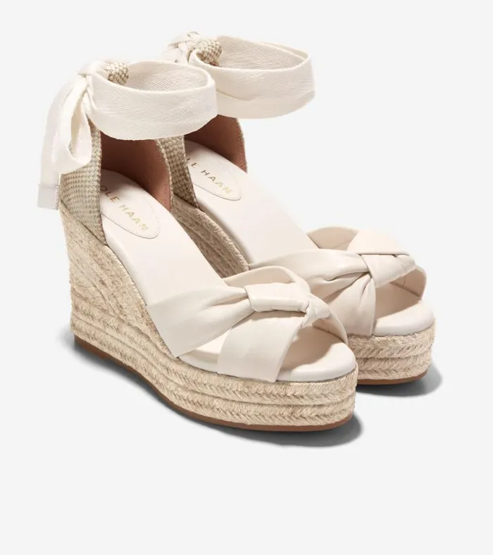 Cloudfeel Hampton Wedge Sandals Ivorynatural Canvas Women Cole Haan Espadrilles