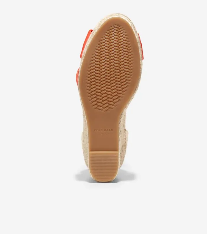 Cloudfeel Hampton Wedge Sandals Nasturtium Orangenatural Canvas Women Cole Haan Espadrilles