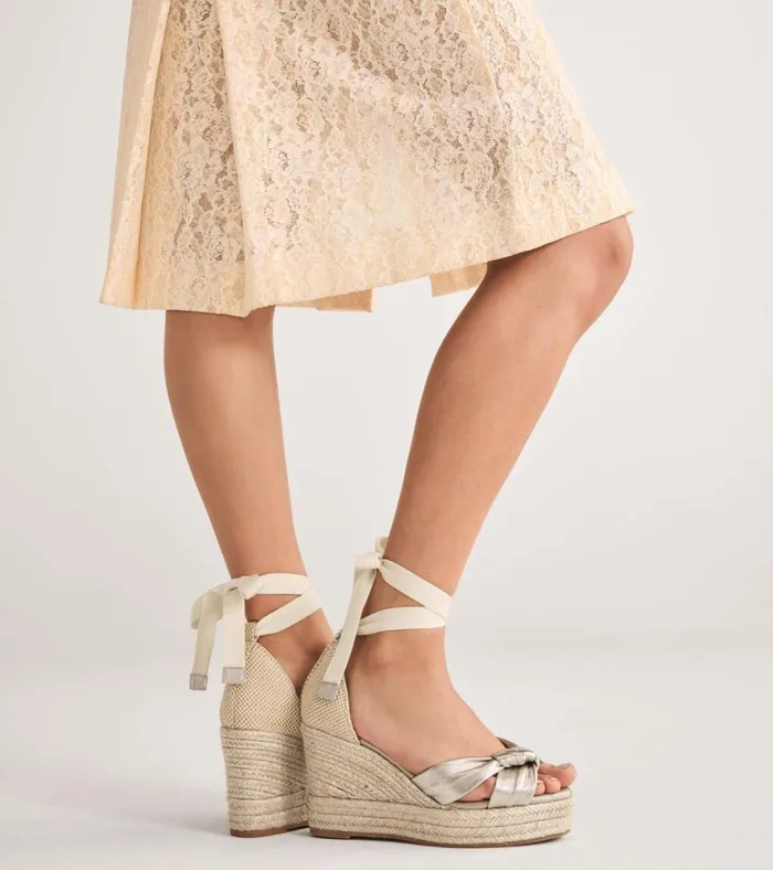 Cloudfeel Hampton Wedge Sandals Soft Goldnatural Canvas Women Cole Haan Espadrilles