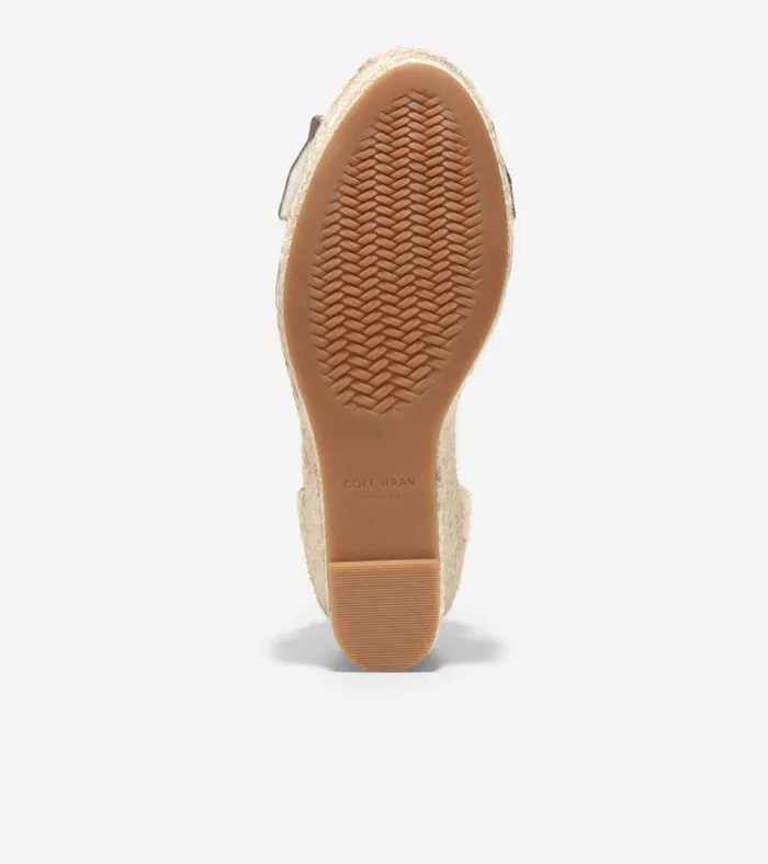 Cloudfeel Hampton Wedge Sandals Soft Goldnatural Canvas Women Cole Haan Espadrilles