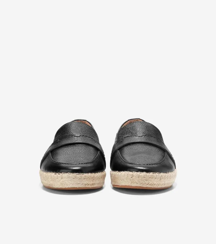 Cloudfeel Montauk Espadrille Loafers Black Women Cole Haan Flats and SlipOns