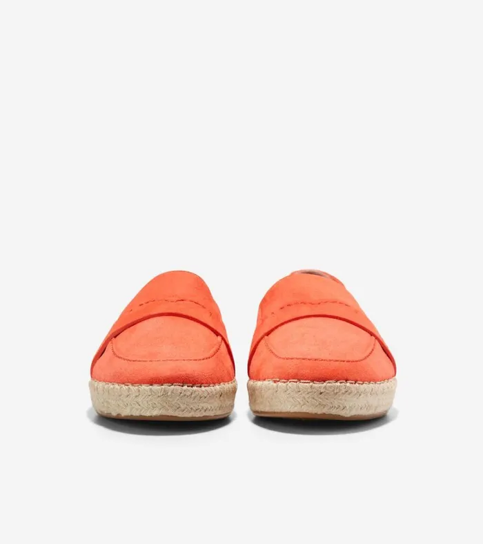 Cloudfeel Montauk Espadrille Loafers Nasturtium Orange Women Cole Haan Flats and SlipOns
