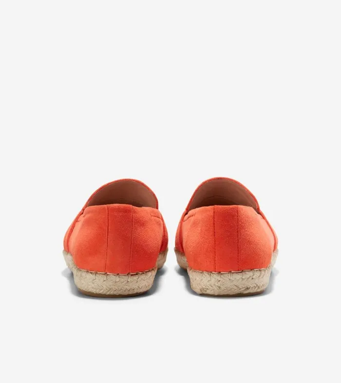 Cloudfeel Montauk Espadrille Loafers Nasturtium Orange Women Cole Haan Flats and SlipOns