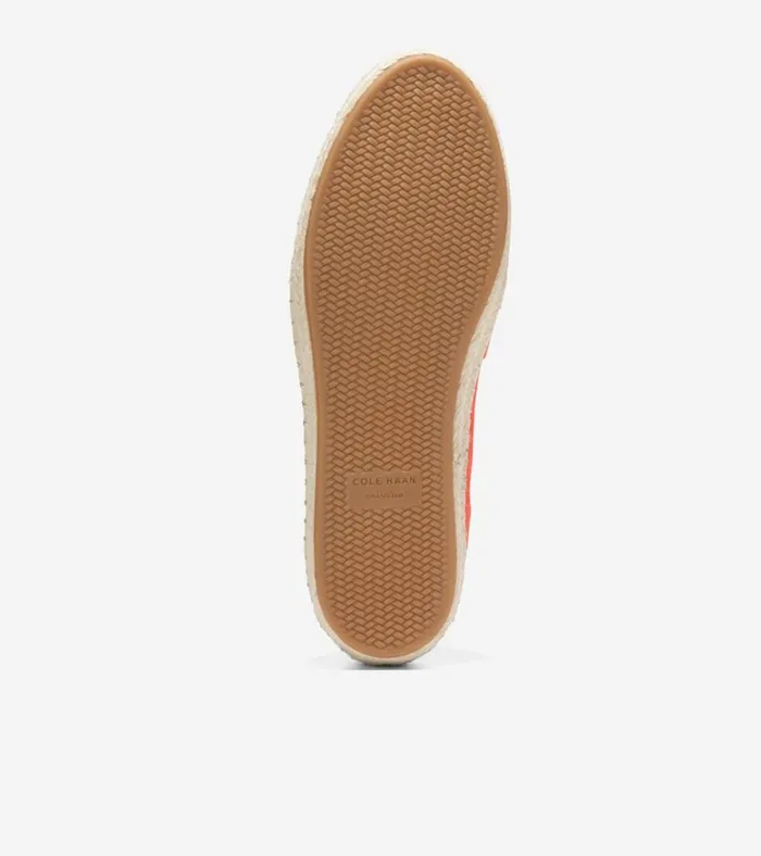 Cloudfeel Montauk Espadrille Loafers Nasturtium Orange Women Cole Haan Flats and SlipOns