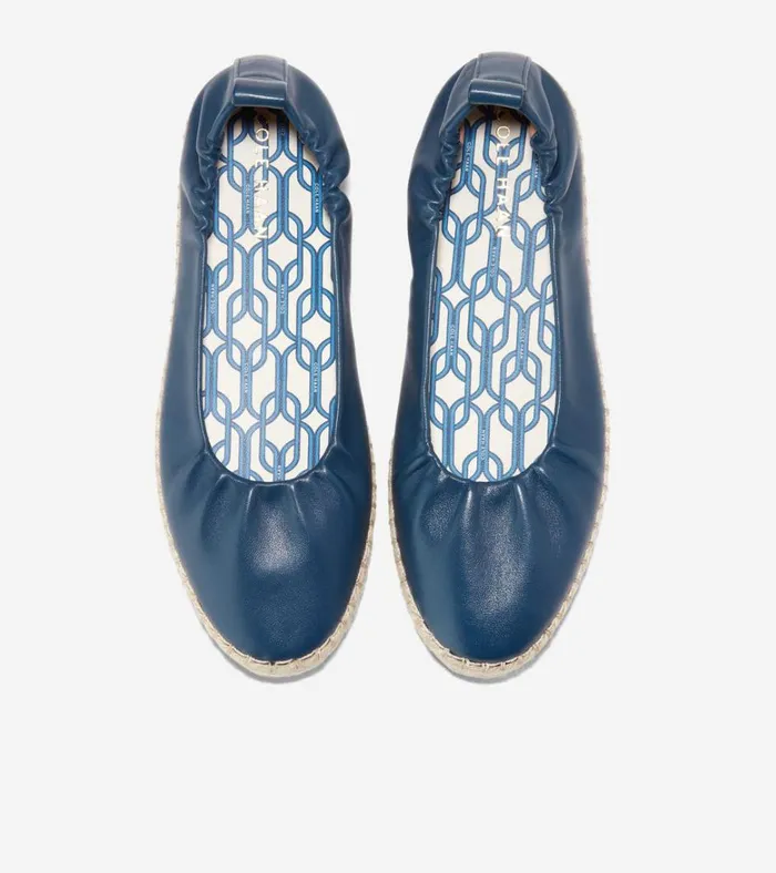 Cloudfeel Seaboard Ballet Flats Blue Wing Teal Women Cole Haan Flats and SlipOns