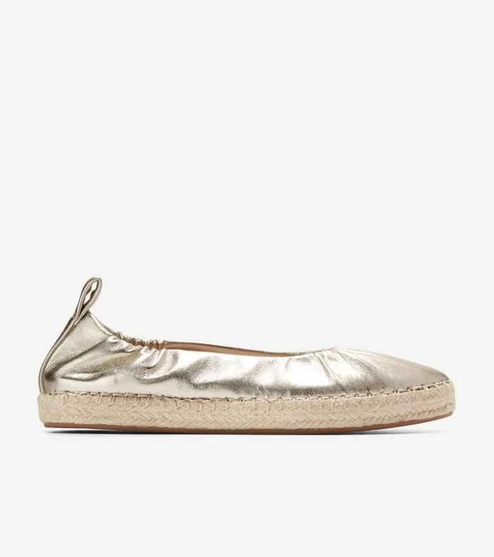 Cloudfeel Seaboard Ballet Flats Soft Gold Women Cole Haan Flats and SlipOns