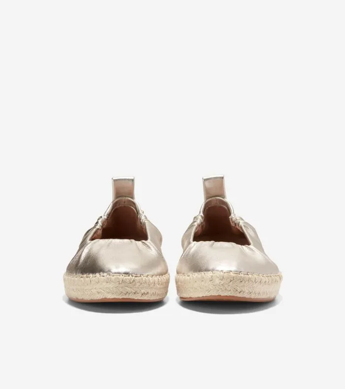 Cloudfeel Seaboard Ballet Flats Soft Gold Women Cole Haan Flats and SlipOns
