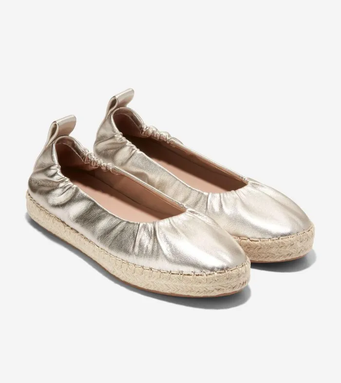 Cloudfeel Seaboard Ballet Flats Soft Gold Women Cole Haan Flats and SlipOns