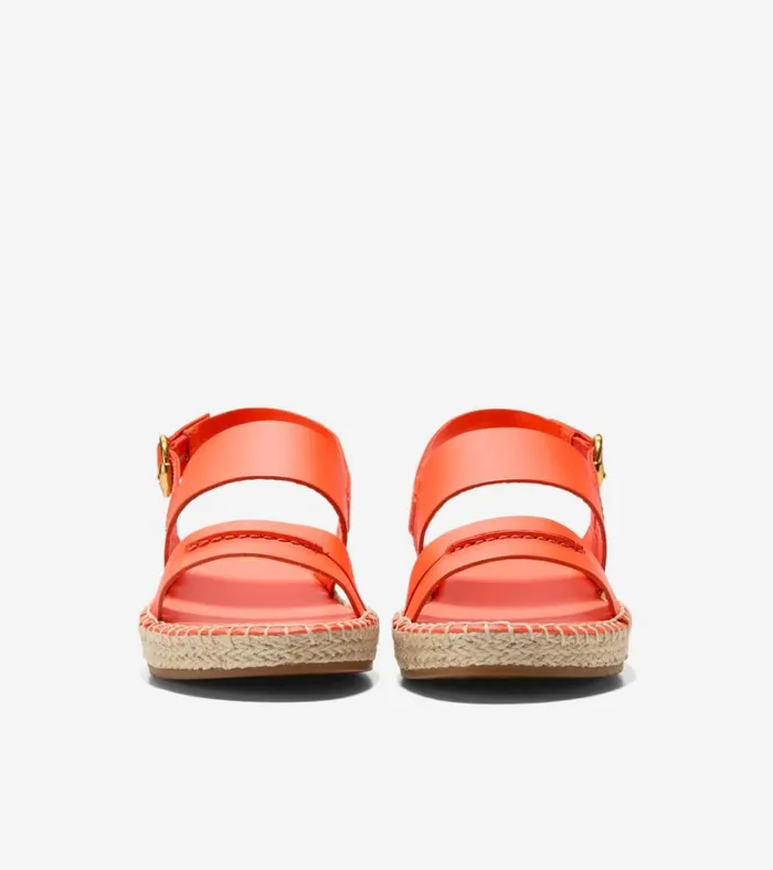 Cloudfeel Tilden Ankle Strap Sandals Nasturtium Orange Women Cole Haan Espadrilles
