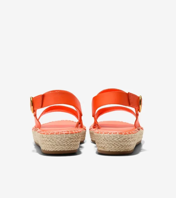 Cloudfeel Tilden Ankle Strap Sandals Nasturtium Orange Women Cole Haan Espadrilles