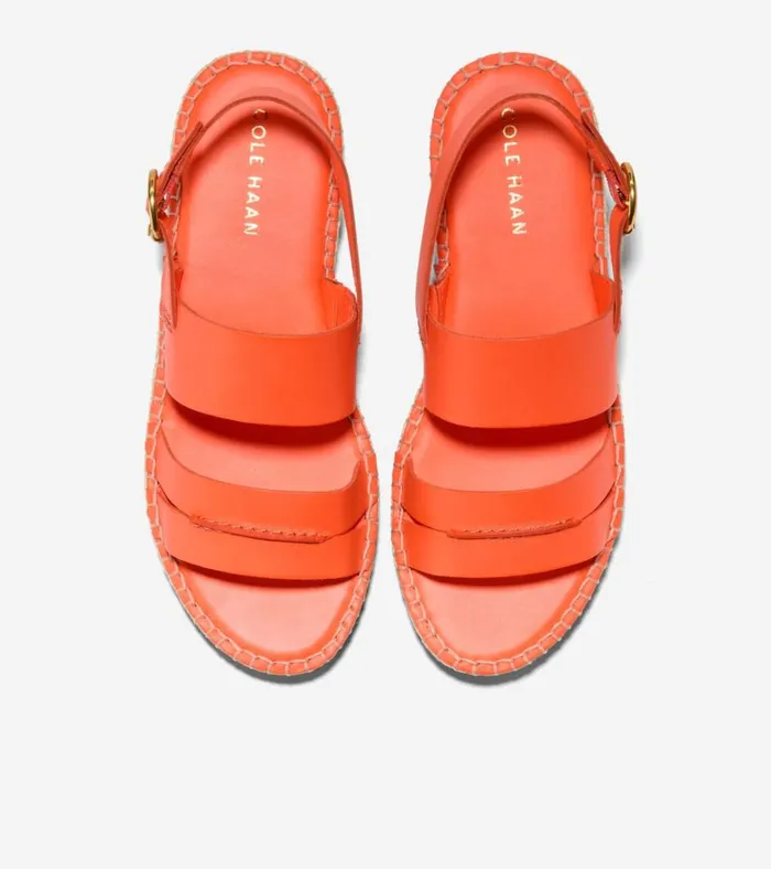 Cloudfeel Tilden Ankle Strap Sandals Nasturtium Orange Women Cole Haan Espadrilles