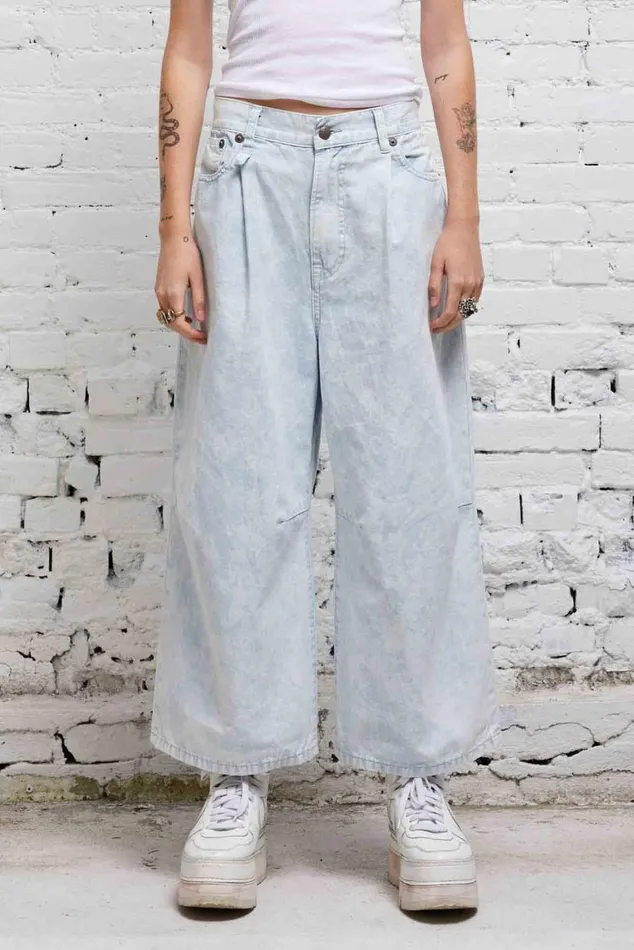 CROPPED WIDE LEG JEAN 8211 CLOUDY BLUE Women R13 Denim
