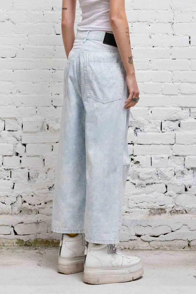 CROPPED WIDE LEG JEAN 8211 CLOUDY BLUE Women R13 Denim