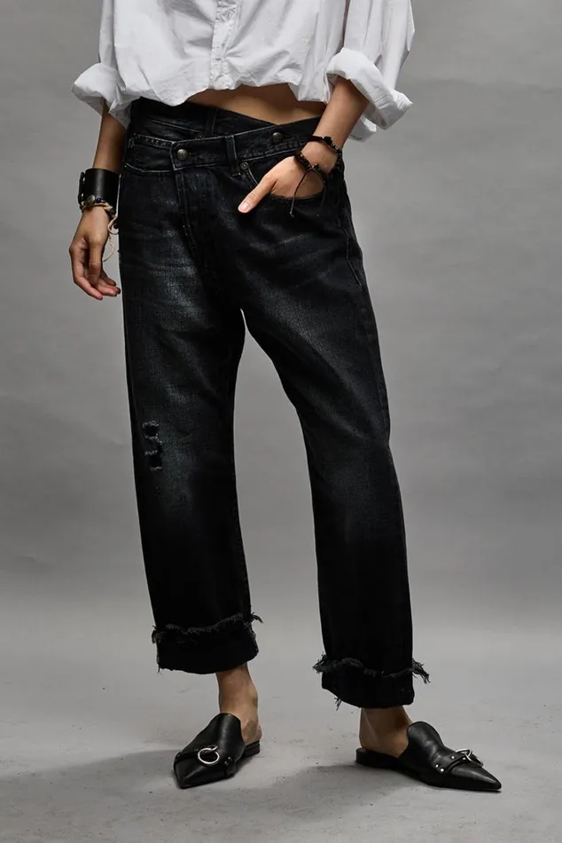 Crossover Jean 8211 Jake Black Women R13 Denim