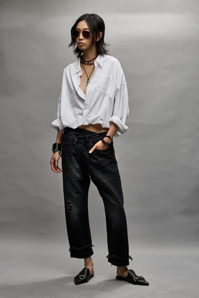 Crossover Jean 8211 Jake Black Women R13 Denim