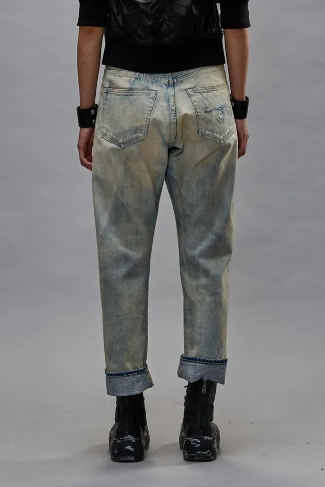 CROSSOVER JEAN 8211 VINTAGE ASH BLUE Women R13 Denim