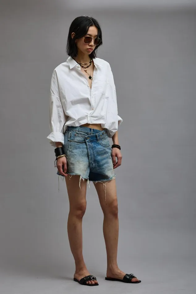 CROSSOVER SHORT 8211 TURNER BLUE Women R13 Denim