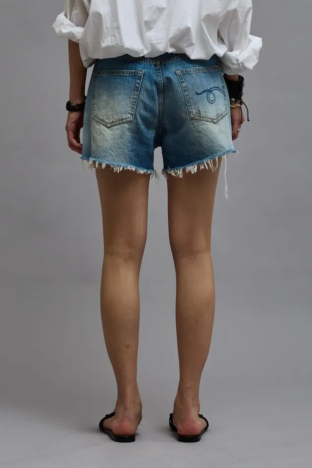 CROSSOVER SHORT 8211 TURNER BLUE Women R13 Denim