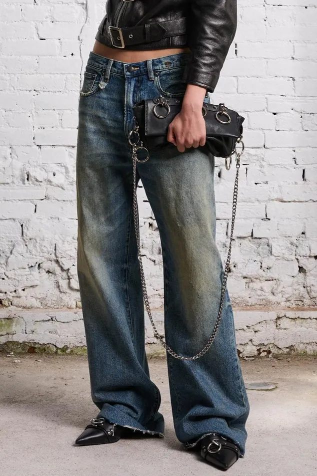 D039ARCY LOOSE JEAN 8211 CLINTON BLUE Women R13 Denim