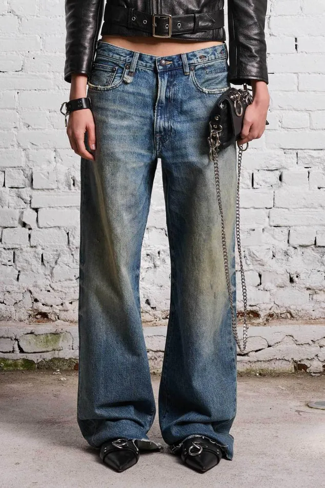 D039ARCY LOOSE JEAN 8211 CLINTON BLUE Women R13 Denim