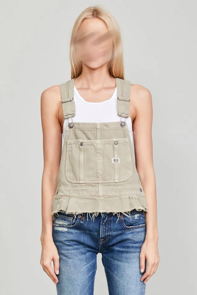 DAMON OVERALL BIB 8211 KHAKI Women R13 Tops