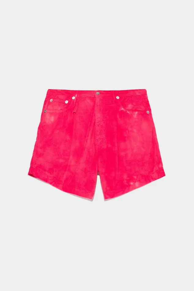 Damon Pleated Short 8211 Fuchsia Official Site Women R13 Denim