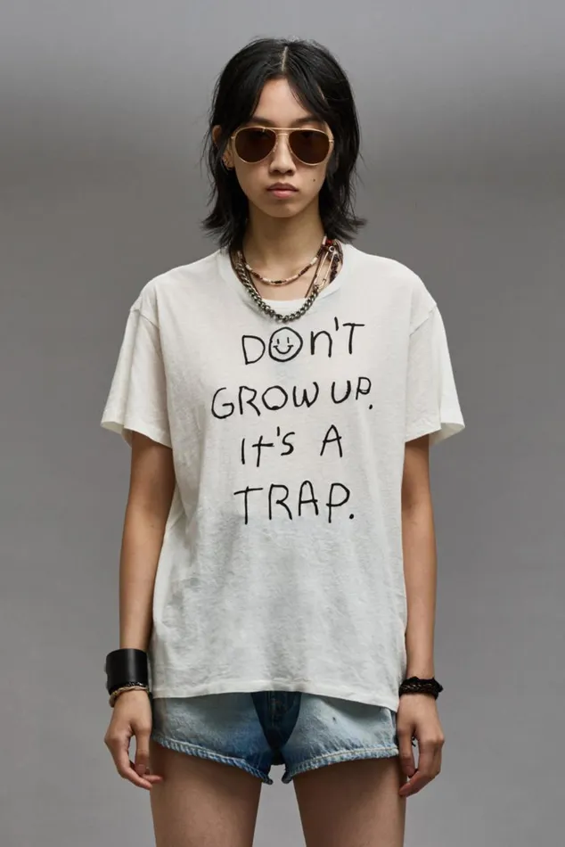 DON039T GROW UP BOY T 8211 ECRU Women R13 TShirts