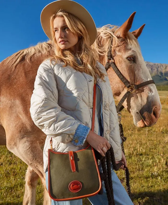 Dooney and Bourke All Weather Leather 30 Crossbody 22 Taupe WomenMen Crossbodies Dooney and Bourke All Weather Leather 30 Crossbody 22 Taupe WomenMen Crossbodies