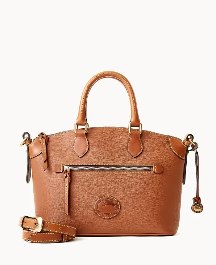 Dooney and Bourke All Weather Leather 30 Domed Satchel 30 Caramel WomenMen Satchels Dooney and Bourke All Weather Leather 30 Domed Satchel 30 Caramel WomenMen Satchels