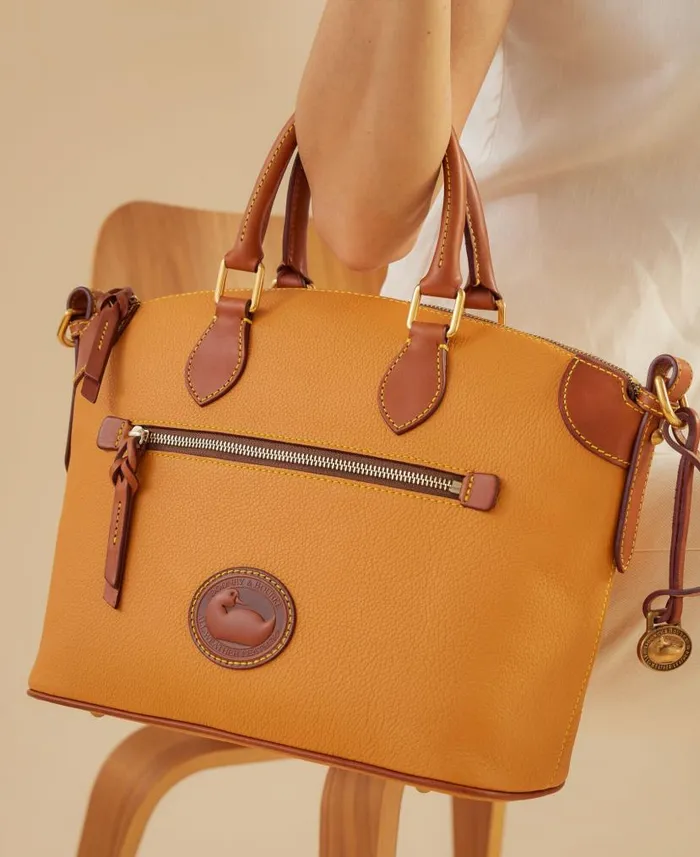 Dooney and Bourke All Weather Leather 30 Domed Satchel 30 Caramel WomenMen Satchels Dooney and Bourke All Weather Leather 30 Domed Satchel 30 Caramel WomenMen Satchels