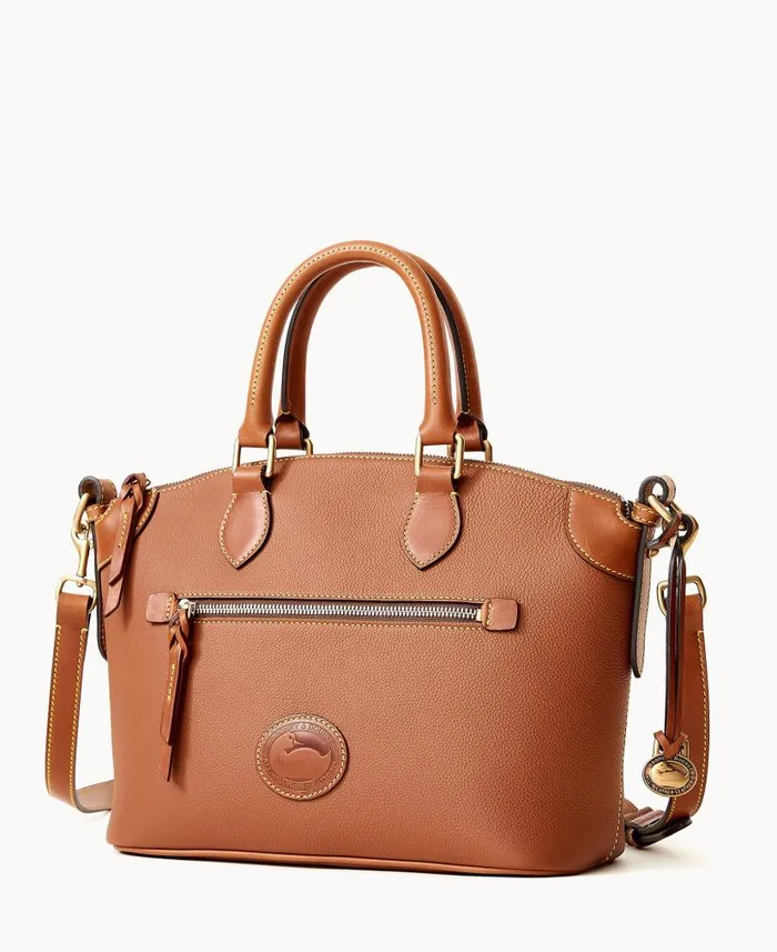 Dooney and Bourke All Weather Leather 30 Domed Satchel 30 Caramel WomenMen Satchels Dooney and Bourke All Weather Leather 30 Domed Satchel 30 Caramel WomenMen Satchels