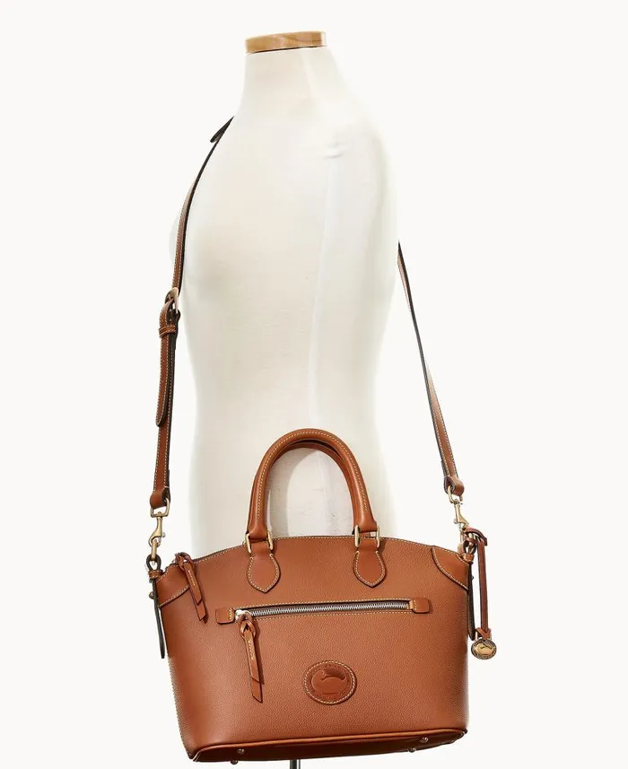 Dooney and Bourke All Weather Leather 30 Domed Satchel 30 Caramel WomenMen Satchels Dooney and Bourke All Weather Leather 30 Domed Satchel 30 Caramel WomenMen Satchels