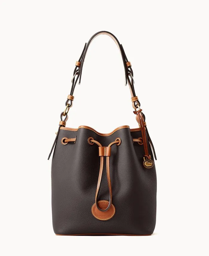 Dooney and Bourke All Weather Leather 30 Drawstring 25 Black WomenMen Shoulder Bags Dooney and Bourke All Weather Leather 30 Drawstring 25 Black WomenMen Shoulder Bags