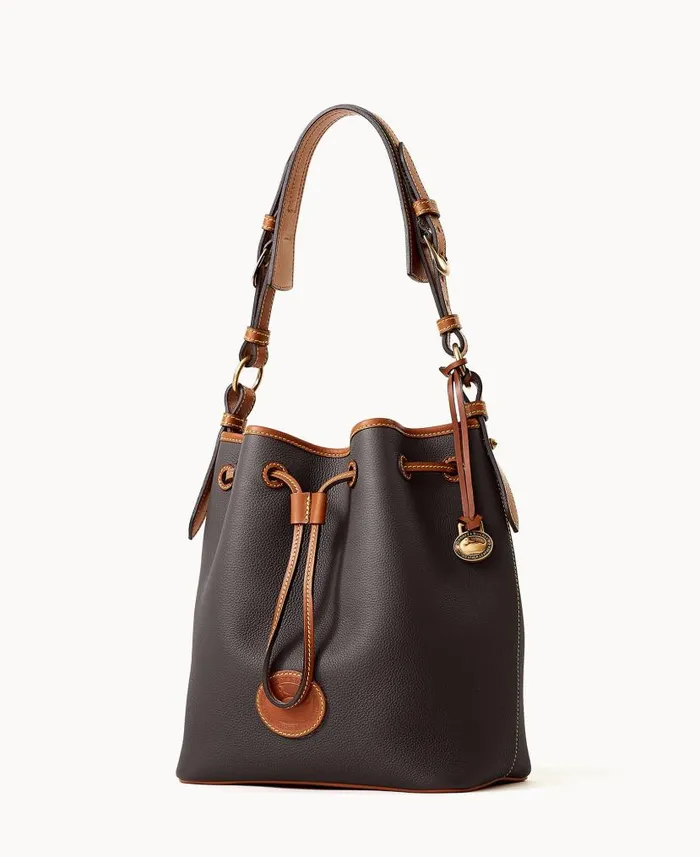 Dooney and Bourke All Weather Leather 30 Drawstring 25 Black WomenMen Shoulder Bags Dooney and Bourke All Weather Leather 30 Drawstring 25 Black WomenMen Shoulder Bags