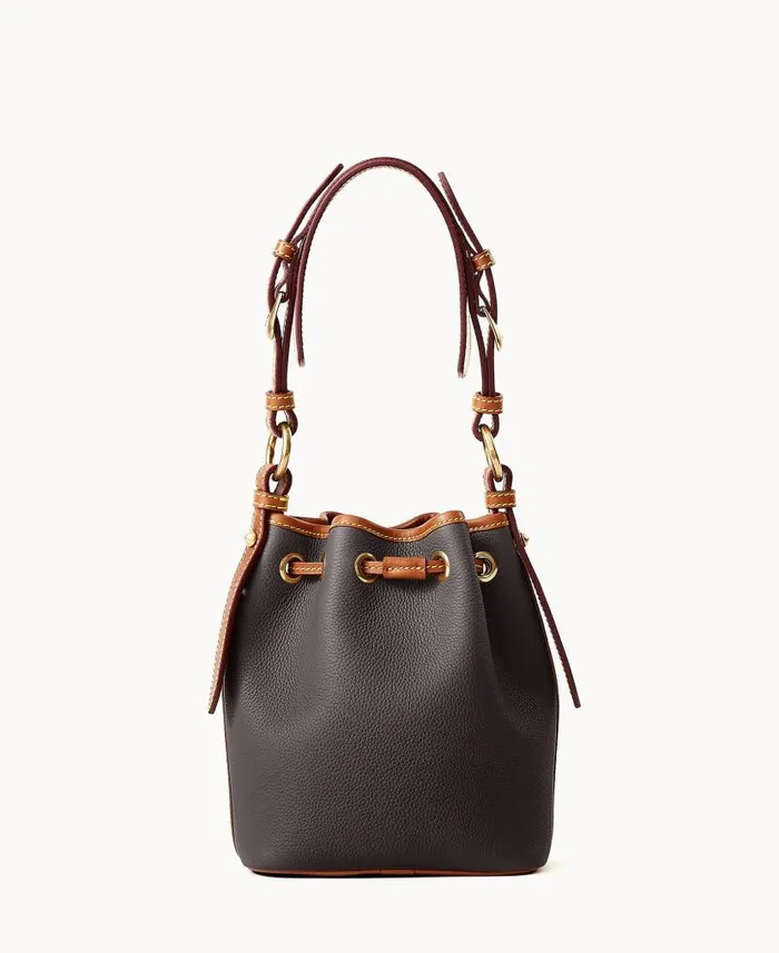 Dooney and Bourke All Weather Leather 30 Mini Drawstring 17 Black WomenMen Shoulder Bags Dooney and Bourke All Weather Leather 30 Mini Drawstring 17 Black WomenMen Shoulder Bags