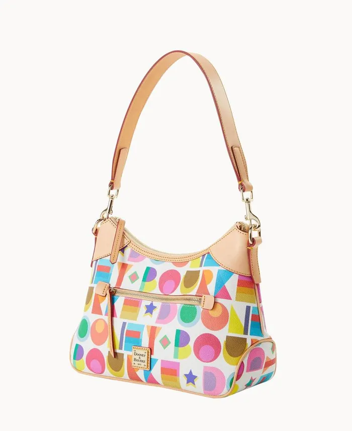 Dooney and Bourke Art Deco Hobo White WomenMen Shoulder Bags