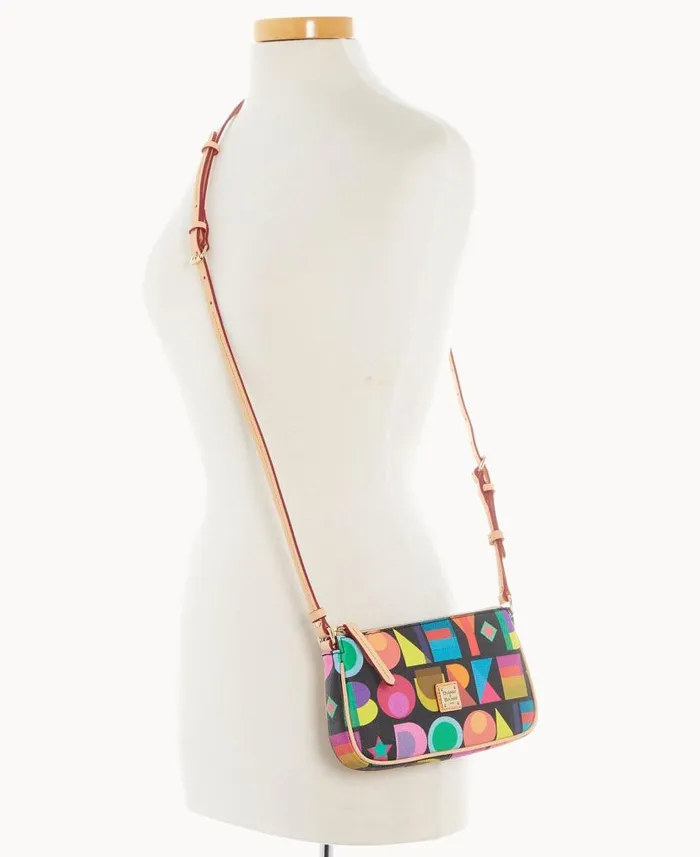 Dooney and Bourke Art Deco Lexi Crossbody Black WomenMen Crossbodies